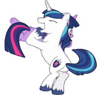 Size: 370x320 | Tagged: safe, screencap, character:shining armor, character:twilight sparkle, character:twilight sparkle (alicorn), species:alicorn, species:pony, species:unicorn, episode:the one where pinkie pie knows, g4, my little pony: friendship is magic, animated, bbbff, bipedal, brother and sister, cute, eyes closed, female, gif, good trick, happy, male, mare, on one hoof, open mouth, shining adorable, siblings, simple background, sister spinning, smiling, spinning, transparent background, twiabetes, you spin me right round