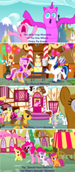 Size: 1280x2910 | Tagged: safe, screencap, character:apple bloom, character:apple crumble, character:daisy, character:derpy hooves, character:dinky hooves, character:goldengrape, character:lily, character:lily valley, character:pinkie pie, character:princess cadance, character:scootaloo, character:shining armor, character:sweetie belle, character:white lightning, species:pegasus, species:pony, episode:crusaders of the lost mark, episode:the one where pinkie pie knows, g4, my little pony: friendship is magic, airdancer, apple family member, chance-a-lot, creme brulee, cutie mark, cutie mark crusaders, equestria's best daughter, equestria's best mother, female, filly, mare, the cmc's cutie marks, wacky waving inflatable tube pony