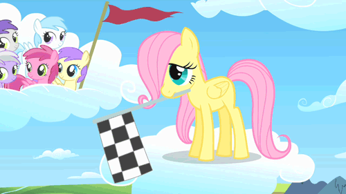 Size: 500x281 | Tagged: safe, screencap, character:alula, character:cotton cloudy, character:cupid, character:fluttershy, character:pluto, character:ruby pinch, character:sweet pop, character:tornado bolt, episode:the cutie mark chronicles, g4, my little pony: friendship is magic, animated, awwlula, cloud, cloudy, cottonbetes, cupid (character), cute, female, filly, filly fluttershy, flag, pinchybetes, pluto, shyabetes, sweet pop, sweetbetes, tornadorable, younger