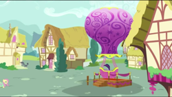 Size: 1919x1079 | Tagged: safe, screencap, character:fluttershy, character:twilight sparkle, character:twilight sparkle (alicorn), species:alicorn, species:pony, episode:the hooffields and mccolts, g4, my little pony: friendship is magic, balloon, female, hot air balloon, mare, twinkling balloon