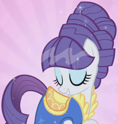 Size: 682x720 | Tagged: safe, screencap, character:rarity, episode:boast busters, g4, my little pony: friendship is magic, alternate hairstyle, beehive hairdo, clothing, dress, outfit catalog, solo, updo