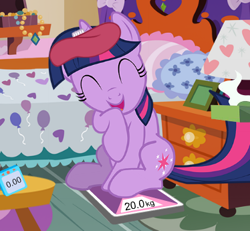 Size: 374x345 | Tagged: safe, screencap, character:twilight sparkle, eyes closed, flash game, game, scale, solo