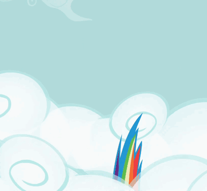 Size: 412x381 | Tagged: safe, screencap, character:rainbow dash, species:pegasus, species:pony, episode:the mysterious mare do well, g4, my little pony: friendship is magic, animated, aweeg*, cloud, cropped, cute, dashabetes, female, floppy ears, happy, mare, nose wrinkle, puffy cheeks, scrunchy face, sky, smiling, smoke cloud, smoke cloud everyday, solo