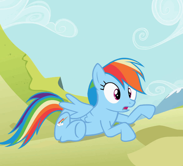 Size: 587x531 | Tagged: safe, screencap, character:rainbow dash, episode:the mysterious mare do well, g4, my little pony: friendship is magic, animated, cute, dashabetes