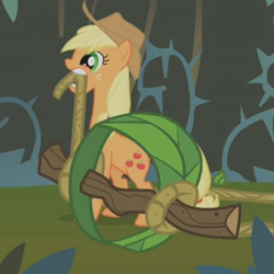 Size: 720x720 | Tagged: safe, screencap, character:applejack, episode:bridle gossip, g4, my little pony: friendship is magic, appletini, cropped, solo