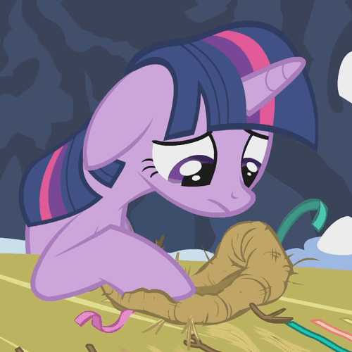 Size: 500x500 | Tagged: safe, screencap, character:twilight sparkle, episode:winter wrap up, g4, my little pony: friendship is magic, animated, bird nest, floppy ears, sad, solo