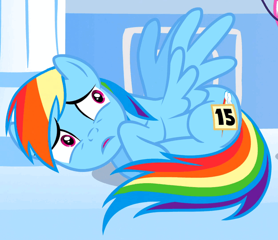 Size: 563x486 | Tagged: safe, screencap, character:rainbow dash, species:pegasus, species:pony, episode:sonic rainboom, g4, my little pony: friendship is magic, animated, cowering, cropped, scared, solo