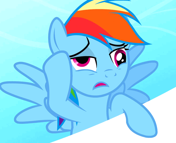Size: 599x486 | Tagged: safe, screencap, character:rainbow dash, species:pegasus, species:pony, episode:sonic rainboom, g4, my little pony: friendship is magic, animated, cropped, female, mare, solo
