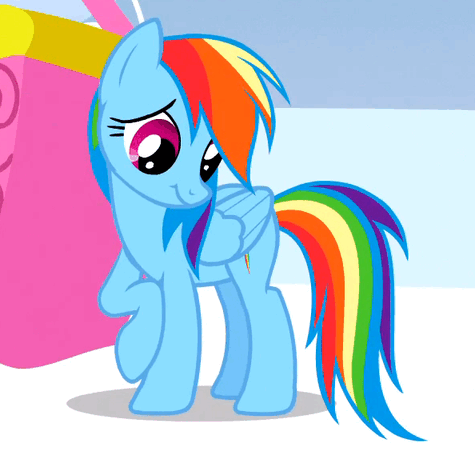 Size: 475x475 | Tagged: safe, screencap, character:rainbow dash, species:pegasus, species:pony, episode:sonic rainboom, g4, my little pony: friendship is magic, animated, cropped, raised hoof