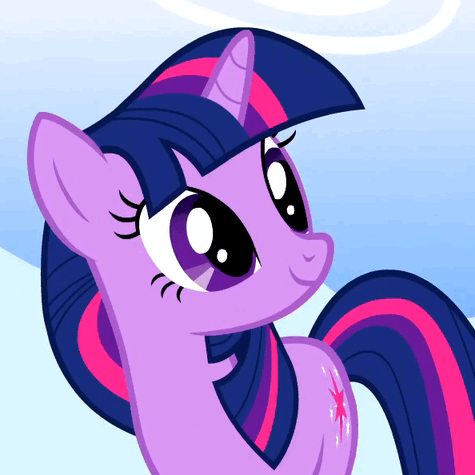 Size: 475x475 | Tagged: safe, screencap, character:twilight sparkle, character:twilight sparkle (unicorn), species:pony, species:unicorn, episode:sonic rainboom, g4, my little pony: friendship is magic, animated, blinking, cropped, cute, twiabetes