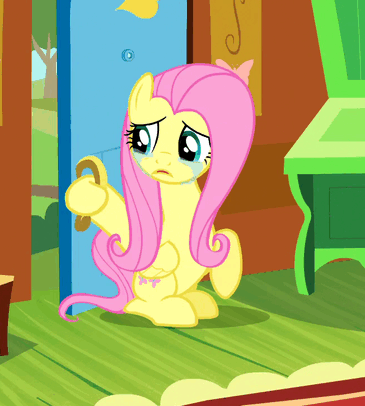 Size: 365x406 | Tagged: safe, screencap, character:fluttershy, episode:it ain't easy being breezies, g4, my little pony: friendship is magic, animated, crying, sad