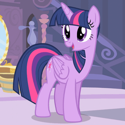 Size: 404x404 | Tagged: safe, screencap, character:twilight sparkle, character:twilight sparkle (alicorn), species:alicorn, species:pony, episode:simple ways, g4, my little pony: friendship is magic, animated, cute, female, mare, talking, twiabetes