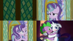 Size: 953x532 | Tagged: safe, artist:pia-sama, screencap, character:rarity, character:spike, character:starlight glimmer, ship:sparity, episode:the crystalling, g4, my little pony: friendship is magic, female, male, screencap comic, shipping, straight