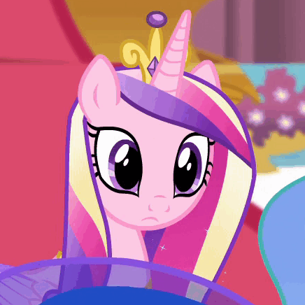 Size: 436x436 | Tagged: safe, screencap, character:princess cadance, character:princess celestia, character:princess luna, episode:twilight's kingdom, g4, my little pony: friendship is magic, animated, blinking, ethereal mane, solo focus