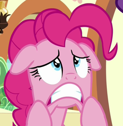 Size: 906x931 | Tagged: safe, screencap, character:pinkie pie, episode:the gift of the maud pie, g4, my little pony: friendship is magic, cropped, floppy ears, frown, solo