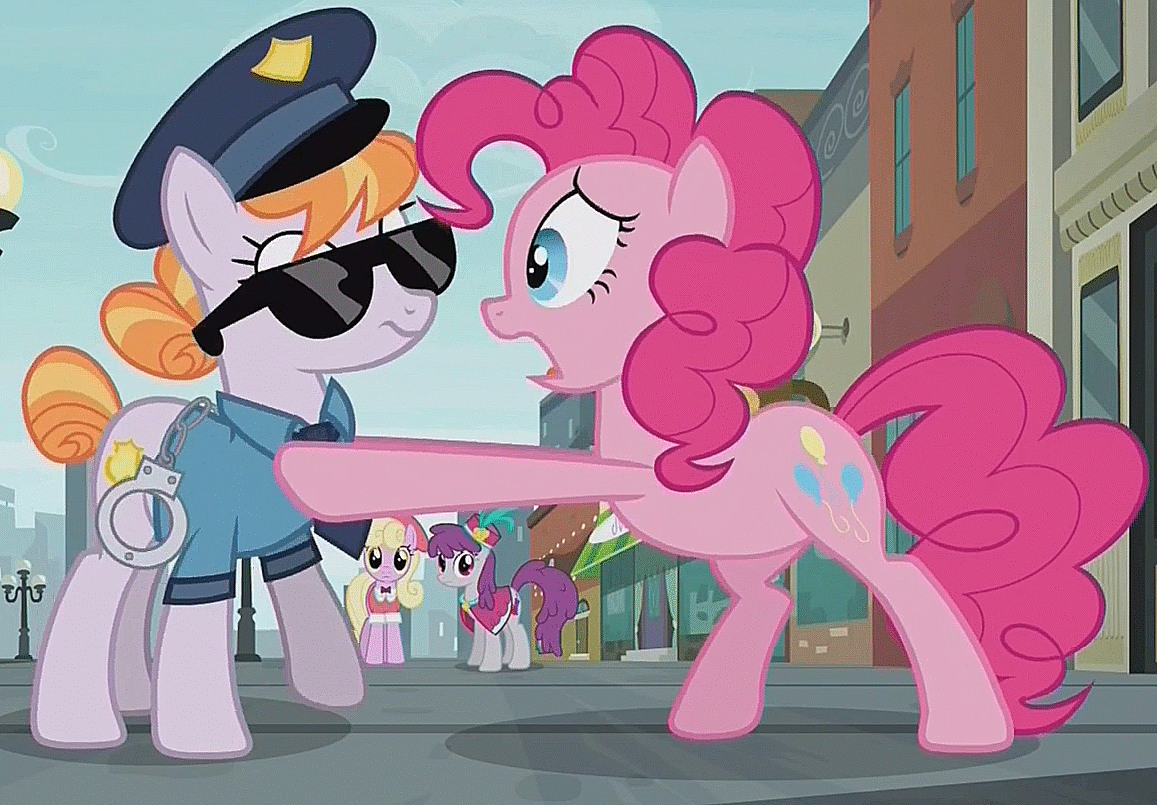 Size: 1157x805 | Tagged: safe, screencap, character:copper top, character:luckette, character:pinkie pie, character:pinot noir, episode:the gift of the maud pie, g4, my little pony: friendship is magic, animated, loop, shaking, vibrating