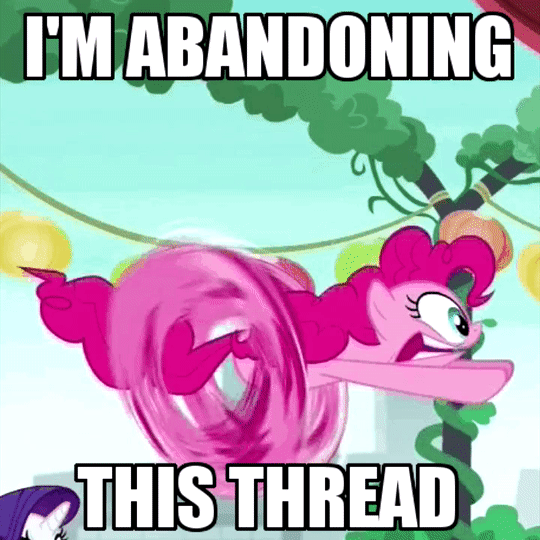 Size: 540x540 | Tagged: safe, screencap, character:pinkie pie, character:rarity, episode:the gift of the maud pie, g4, my little pony: friendship is magic, abandon thread, animated, gotta go fast, meme, original species, pinkie being pinkie, pinkie physics, running, running in place, text, wheel o feet