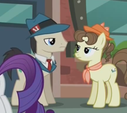 Size: 538x478 | Tagged: safe, screencap, character:rarity, episode:the gift of the maud pie, g4, my little pony: friendship is magic, lucky breaks, pegasus olsen, peggy holstein