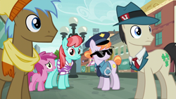 Size: 1280x720 | Tagged: safe, screencap, character:copper top, character:neigh sayer, character:ruby pinch, character:strawberry ice, species:earth pony, species:pony, species:unicorn, episode:the gift of the maud pie, g4, my little pony: friendship is magic, background pony, female, filly, lucky breaks, male, mare, stallion