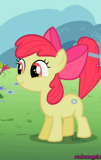 Size: 339x536 | Tagged: safe, screencap, character:apple bloom, episode:the cutie pox, g4, my little pony: friendship is magic, adorabloom, animated, cute, loop-de-hoop