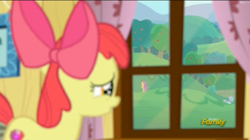 Size: 2489x1393 | Tagged: safe, screencap, character:apple bloom, character:scootaloo, character:sweetie belle, species:pegasus, species:pony, episode:on your marks, g4, my little pony: friendship is magic, clubhouse, crusaders clubhouse, discovery family logo