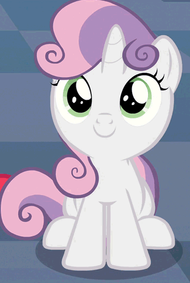 Size: 374x558 | Tagged: safe, screencap, character:apple bloom, character:sweetie belle, episode:on your marks, g4, my little pony: friendship is magic, animated, cute, diasweetes
