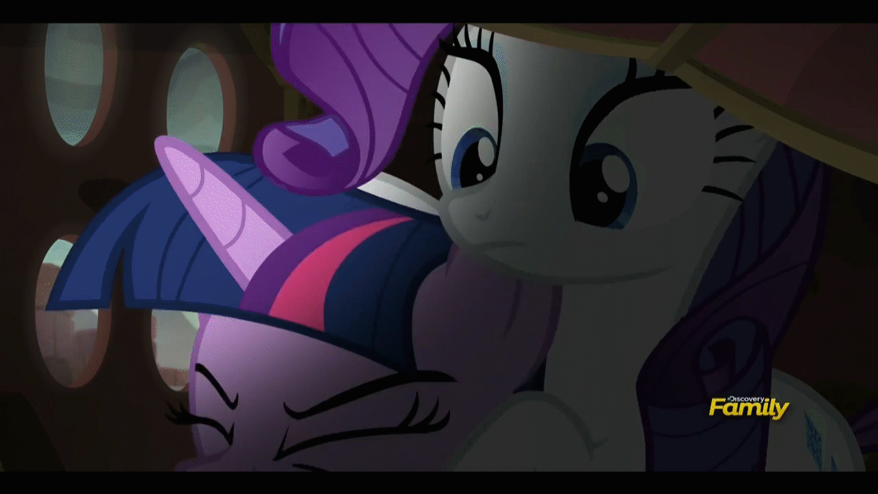 Size: 1280x720 | Tagged: safe, screencap, character:rarity, character:twilight sparkle, character:twilight sparkle (alicorn), species:alicorn, episode:gauntlet of fire, g4, my little pony: friendship is magic, adorkable, animated, article, book, cute, cute face, discovery family logo, dork, notebook, quill, text, writing