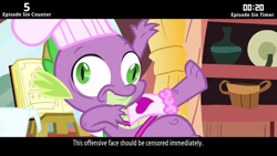 Size: 640x360 | Tagged: safe, screencap, character:spike, episode:just for sidekicks, g4, my little pony: friendship is magic, cinemare sins, derp, derpygate