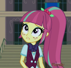 Size: 703x674 | Tagged: safe, screencap, character:sour sweet, equestria girls:friendship games, g4, my little pony:equestria girls, cute, discovery family logo, solo, sourbetes