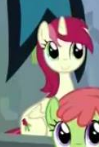 Size: 99x147 | Tagged: safe, screencap, character:roseluck, species:alicorn, species:pony, episode:newbie dash, g4, my little pony: friendship is magic, alicornified, animation error, cropped, picture for breezies, race swap, rosecorn, spot the alicorn