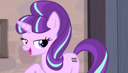 Size: 1258x720 | Tagged: safe, screencap, character:starlight glimmer, episode:the cutie map, g4, my little pony: friendship is magic, equal cutie mark, s5 starlight, solo