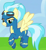 Size: 430x468 | Tagged: safe, screencap, character:misty fly, species:pegasus, species:pony, episode:newbie dash, g4, my little pony: friendship is magic, clothing, female, flying, mare, solo, wonderbolts uniform