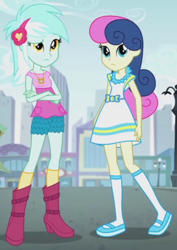 Size: 662x934 | Tagged: safe, screencap, character:bon bon, character:lyra heartstrings, character:sweetie drops, episode:life is a runway, equestria girls:rainbow rocks, g4, my little pony:equestria girls