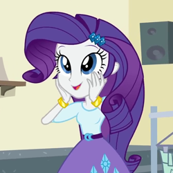 Size: 666x666 | Tagged: safe, screencap, character:rarity, equestria girls:friendship games, g4, my little pony:equestria girls, cropped, solo