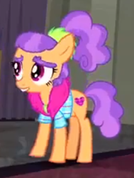 Size: 208x275 | Tagged: safe, screencap, character:plaid stripes, episode:the saddle row review, g4, my little pony: friendship is magic, cute, plaid shirt, plaidabetes, sad, solo