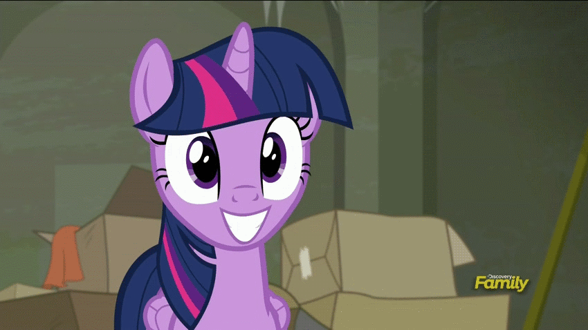 Size: 850x478 | Tagged: safe, screencap, character:twilight sparkle, character:twilight sparkle (alicorn), species:alicorn, species:pony, episode:the saddle row review, g4, my little pony: friendship is magic, adorkable, animated, cute, discovery family logo, dork, female, mare, nose in the air