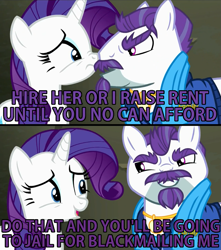 Size: 1061x1200 | Tagged: safe, screencap, character:mr. stripes, character:rarity, species:pony, episode:the saddle row review, g4, my little pony: friendship is magic, comic, reality ensues, screencap comic