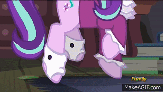 Size: 320x180 | Tagged: safe, screencap, character:snowfall frost, character:starlight glimmer, species:pony, episode:a hearth's warming tail, g4, my little pony: friendship is magic, animated, discovery family logo, hooves, walking