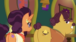 Size: 1100x618 | Tagged: safe, screencap, character:coriander cumin, character:saffron masala, species:pony, episode:spice up your life, g4, my little pony: friendship is magic, female, mare, plot