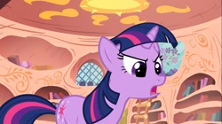 Size: 1100x618 | Tagged: safe, screencap, character:twilight sparkle, species:pony, episode:owl's well that ends well, g4, my little pony: friendship is magic, animation error