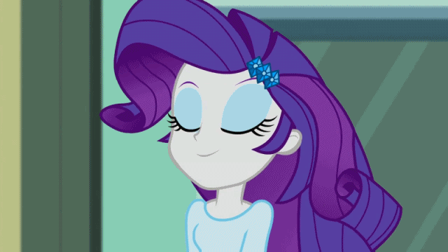 Size: 640x360 | Tagged: safe, screencap, character:rarity, episode:player piano, equestria girls:rainbow rocks, g4, my little pony:equestria girls, animated, eyes closed, solo