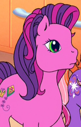 Size: 250x390 | Tagged: safe, screencap, character:sky wishes, character:twinkle twirl, species:pony, episode:dancing in the clouds, g3, cropped