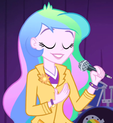 Size: 640x700 | Tagged: safe, screencap, character:princess celestia, character:principal celestia, equestria girls:rainbow rocks, g4, my little pony:equestria girls, cropped, solo