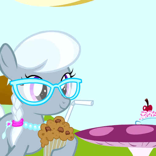 Size: 509x508 | Tagged: safe, screencap, character:diamond tiara, character:silver spoon, species:pony, episode:pinkie pride, g4, my little pony: friendship is magic, animated, jerk, pure unfiltered evil, stealing