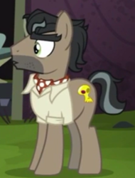 Size: 335x440 | Tagged: safe, screencap, character:doctor caballeron, species:earth pony, species:pony, episode:stranger than fanfiction, cute, cutealleron, looking at someone, male, solo, stallion, standing