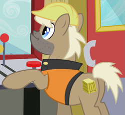 Size: 963x890 | Tagged: safe, screencap, species:pony, episode:the mysterious mare do well, g4, my little pony: friendship is magic, animation error, background pony, crafty crate, solo, wingless