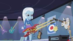 Size: 1280x720 | Tagged: safe, screencap, character:trixie, episode:guitar centered, equestria girls:rainbow rocks, g4, my little pony:equestria girls, electric guitar, guitar