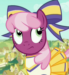 Size: 971x1066 | Tagged: safe, screencap, character:cheerilee, species:pony, episode:the cart before the ponies, g4, my little pony: friendship is magic, cheerileeder, cheerleader, eyeroll