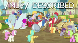 Size: 598x336 | Tagged: safe, screencap, character:applejack, character:crackle pop, character:daisy, character:derpy hooves, character:diamond tiara, character:rainbow dash, character:snips, character:sunshower raindrops, character:tender brush, character:twinkleshine, species:pegasus, species:pony, species:unicorn, /mlp/, episode:the cart before the ponies, g4, my little pony: friendship is magic, colt, crash, crimson skate, female, male, mare, randolph, snips' dad