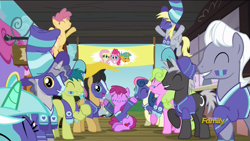 Size: 1920x1080 | Tagged: safe, screencap, character:berry punch, character:berryshine, character:bon bon, character:daisy, character:derpy hooves, character:fluttershy, character:lyra heartstrings, character:pinkie pie, character:snails, character:sweetie drops, species:pegasus, species:pony, species:unicorn, episode:buckball season, g4, my little pony: friendship is magic, berrybetes, colt, female, male, mare